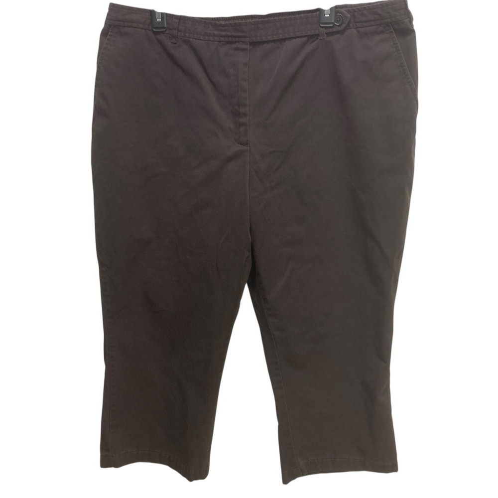 Lands' End Women's Dark Brown Capri Pants